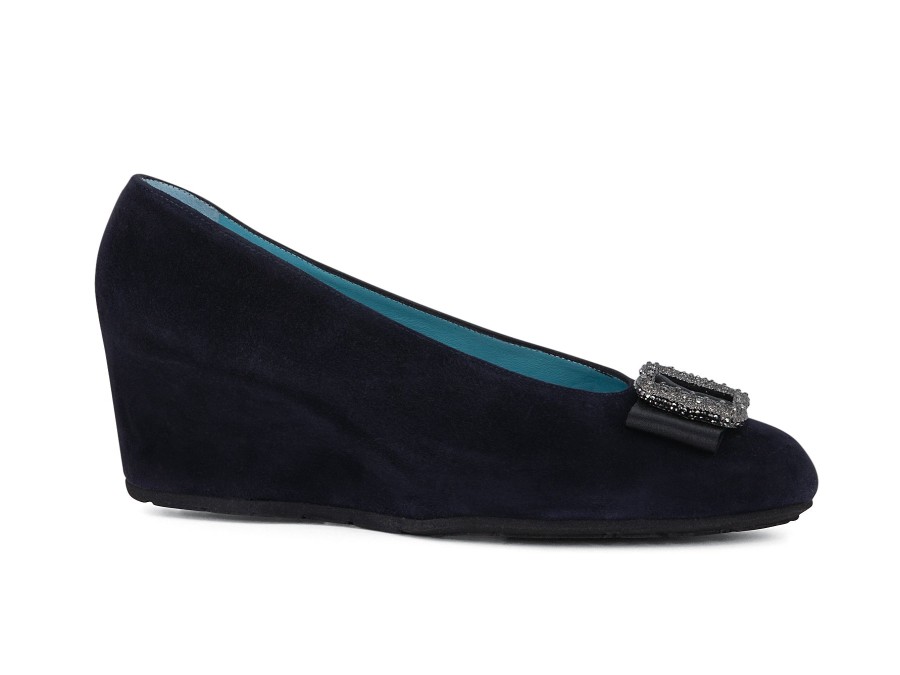 Woman THIERRY RABOTIN Wedges | Telea Navy | Peter Sheppard Footwear