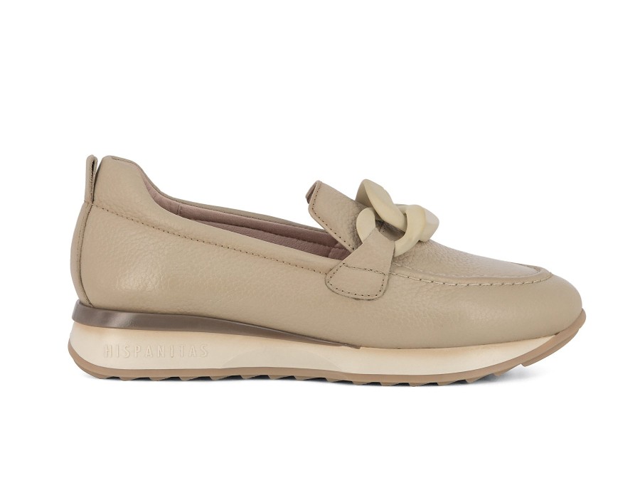 Woman HISPANITAS Slip-Ons | Hollbrook Beige | Peter Sheppard Footwear