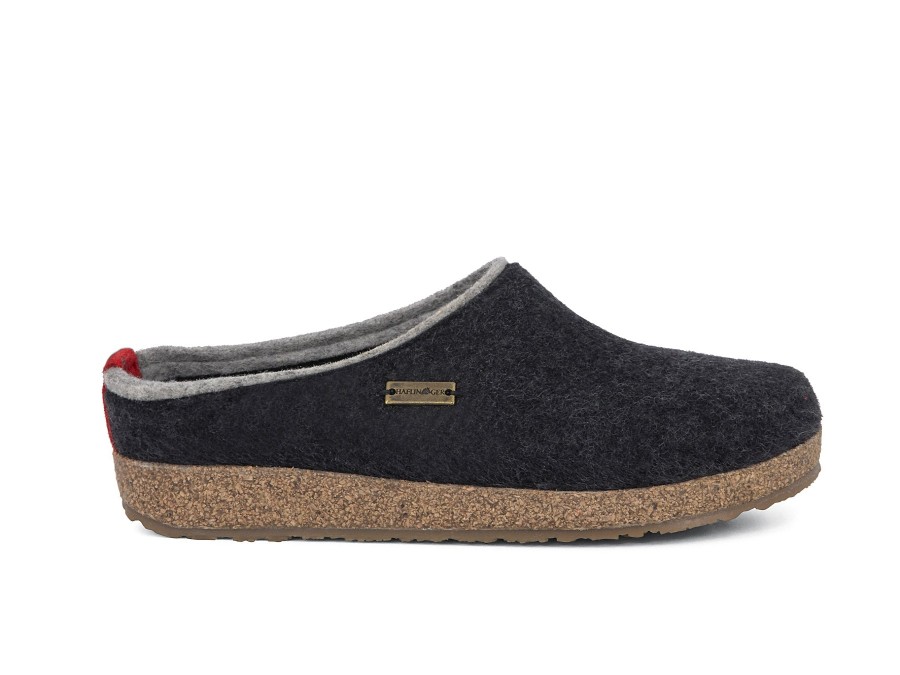 Woman HAFLINGER Slippers | Kris Graphite | Peter Sheppard Footwear