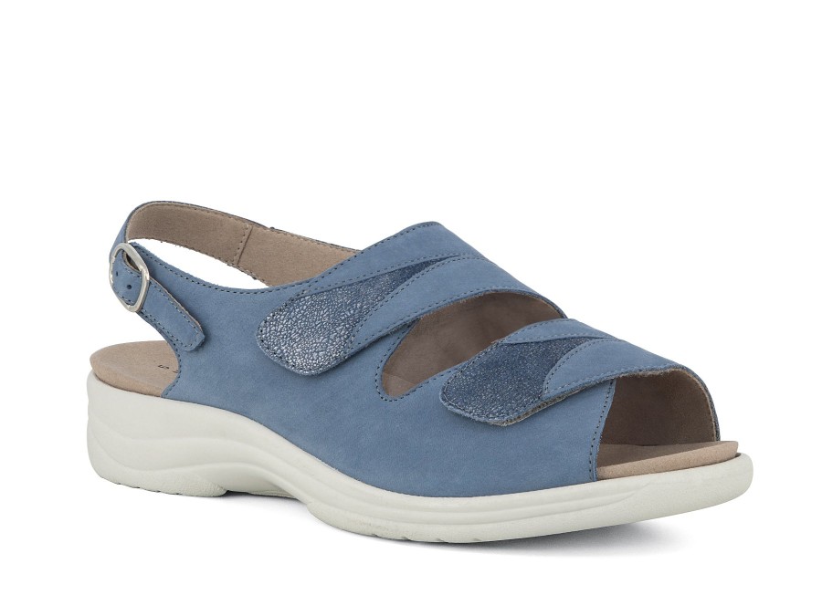 Woman SOLIDUS Sandals | Moni 2 Denim | Peter Sheppard Footwear