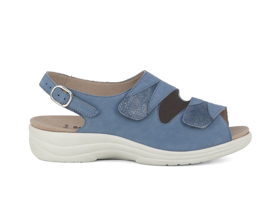 Woman SOLIDUS Sandals | Moni 2 Denim | Peter Sheppard Footwear