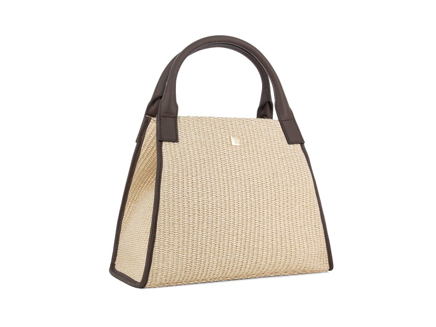 Woman HOGL Handbags & Wallets | Hb 144029 Beige~Dk Brown | Peter Sheppard Footwear