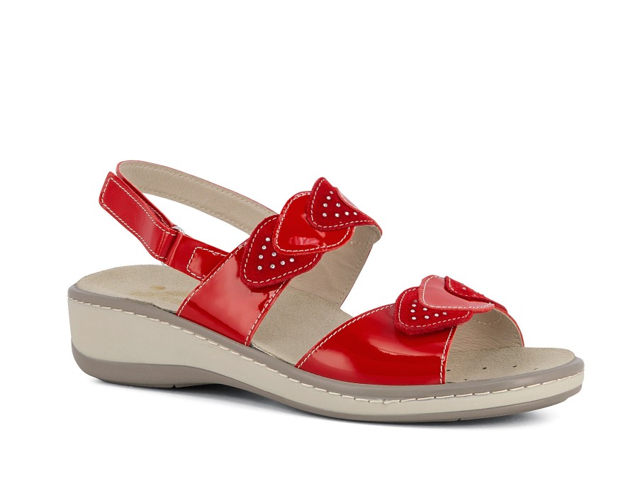 Woman SUSIMODA Sandals | Salento Red | Peter Sheppard Footwear