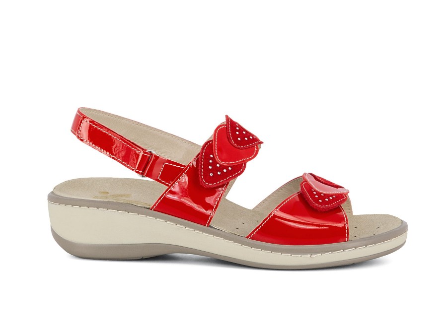 Woman SUSIMODA Sandals | Salento Red | Peter Sheppard Footwear