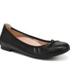 Woman VIONIC Ballerina Flats | Amorie Black Wavy | Peter Sheppard Footwear