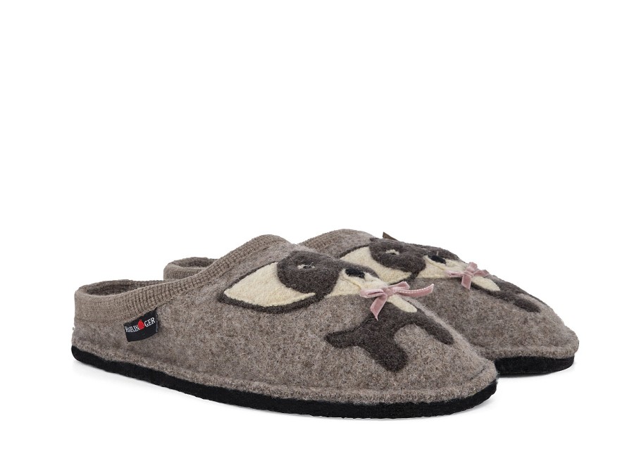 Woman HAFLINGER Slippers | Chihuahua Beige | Peter Sheppard Footwear