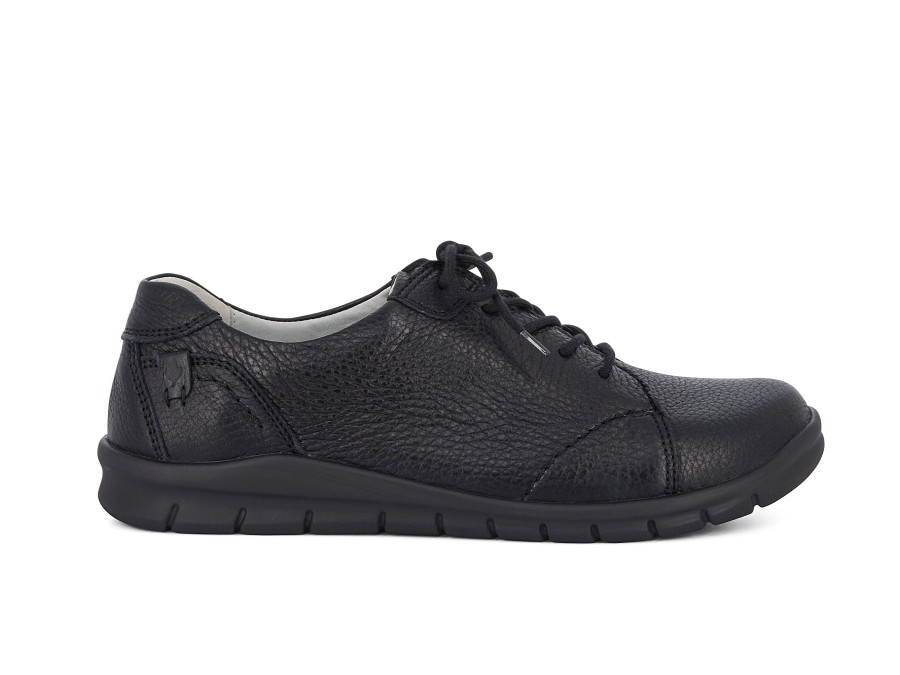 Woman WALDLAUFER Lace-Ups | Waggon Black | Peter Sheppard Footwear