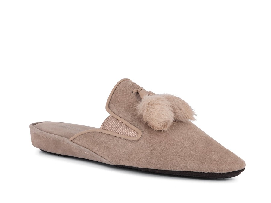 Woman HOMERS Slippers | Hayze Nude | Peter Sheppard Footwear