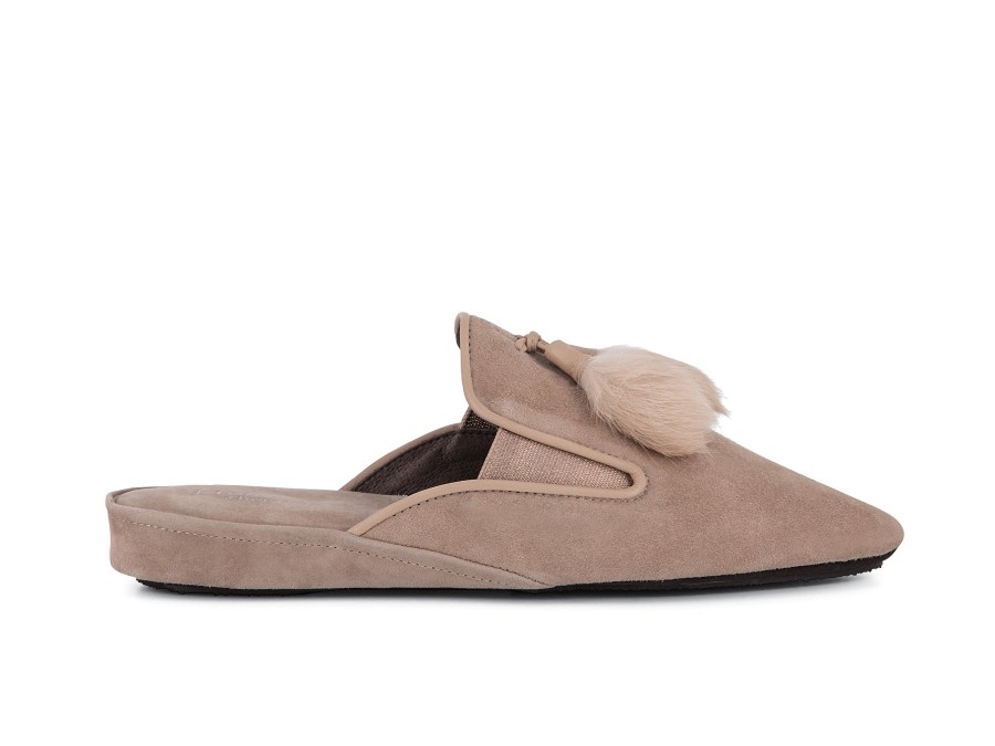 Woman HOMERS Slippers | Hayze Nude | Peter Sheppard Footwear