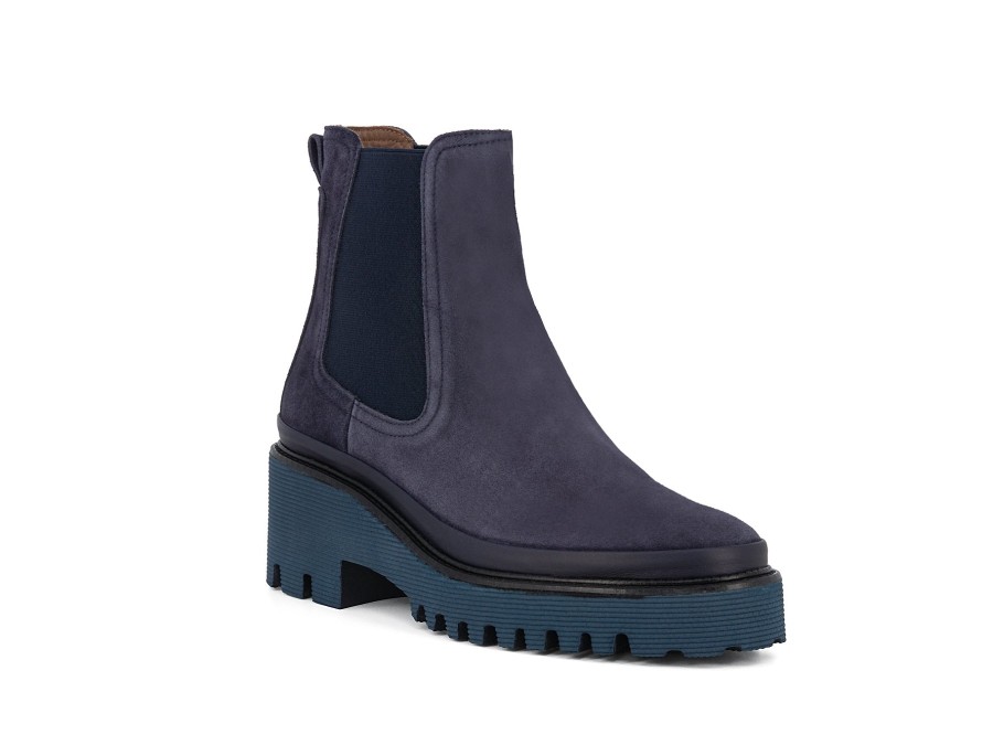 Woman PONS QUINTANA Ankle Boots | Pintue Blue | Peter Sheppard Footwear