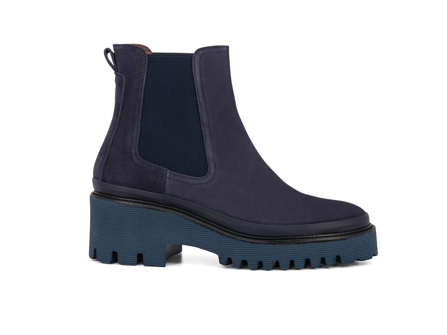 Woman PONS QUINTANA Ankle Boots | Pintue Blue | Peter Sheppard Footwear