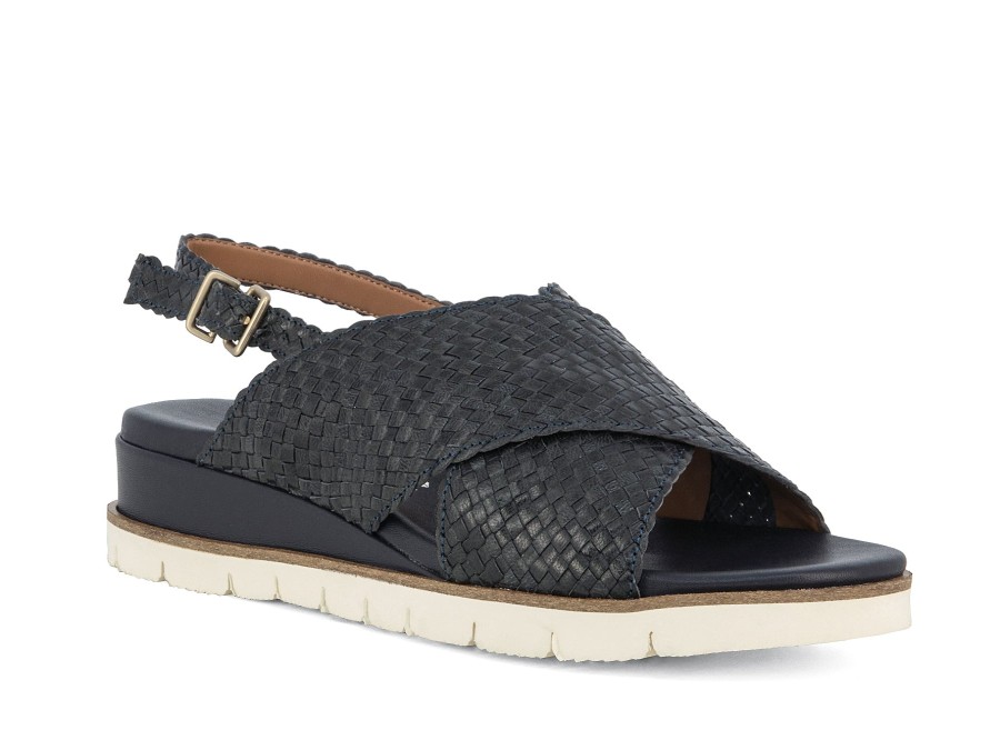 Woman LE GAZZELLE Sandals | Lauria Navy | Peter Sheppard Footwear