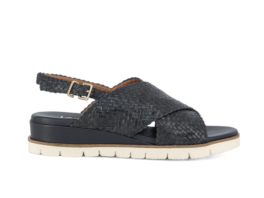 Woman LE GAZZELLE Sandals | Lauria Navy | Peter Sheppard Footwear