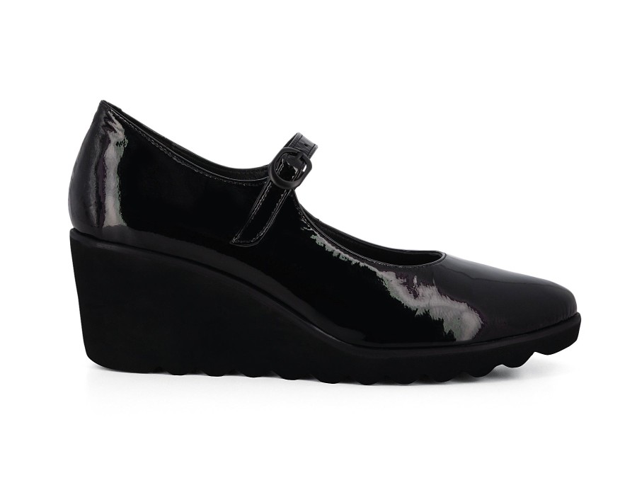 Woman ARA Wedges | 22401 Black | Peter Sheppard Footwear