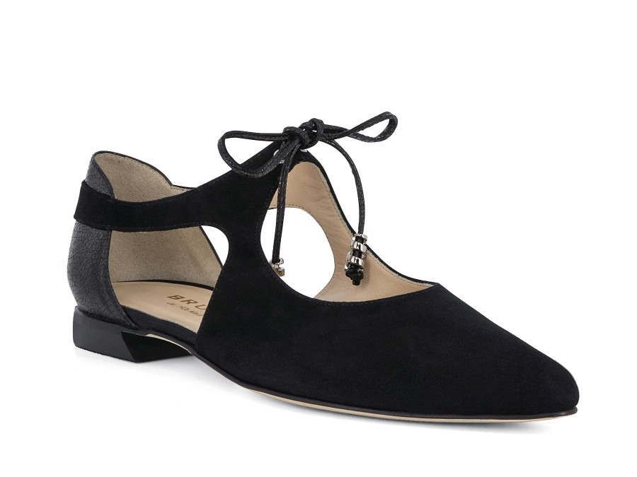 Woman BRUNATE Ballerina Flats | Belissa Black | Peter Sheppard Footwear