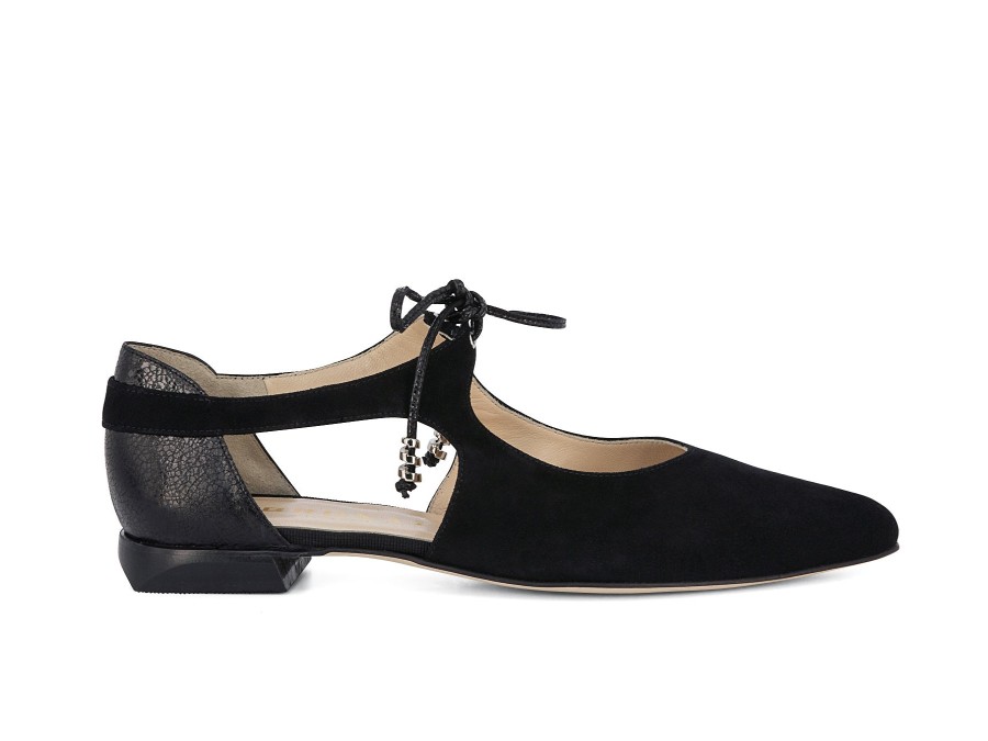 Woman BRUNATE Ballerina Flats | Belissa Black | Peter Sheppard Footwear