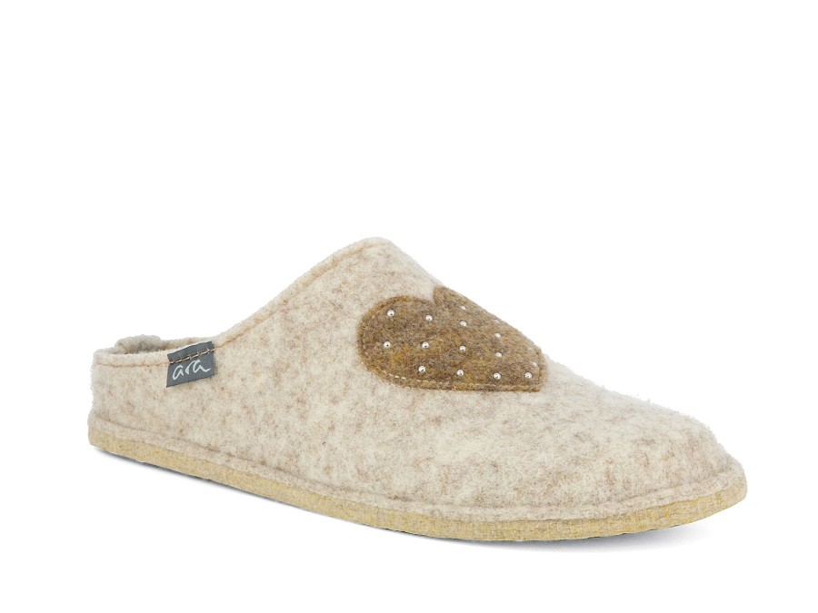 Woman ARA Slippers | 29952 Cream | Peter Sheppard Footwear