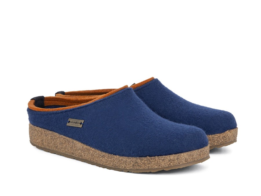 Woman HAFLINGER Slippers | Kris Blueberry | Peter Sheppard Footwear