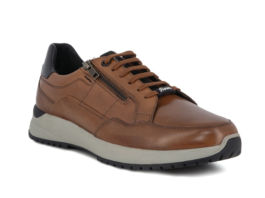 Man SIOUX Lace-Ups | Lachlan Cognac | Peter Sheppard Footwear