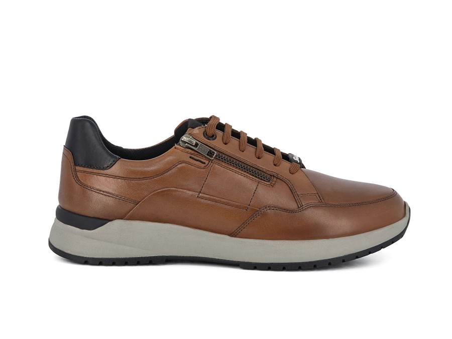 Man SIOUX Lace-Ups | Lachlan Cognac | Peter Sheppard Footwear