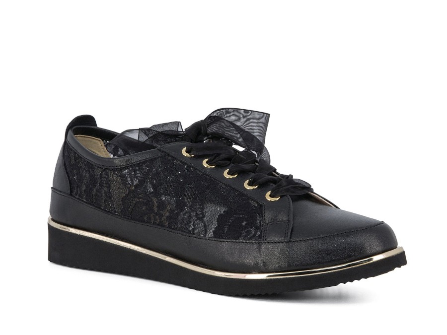 Woman CHARLES COOPER Lace-Ups | Avalee Black | Peter Sheppard Footwear