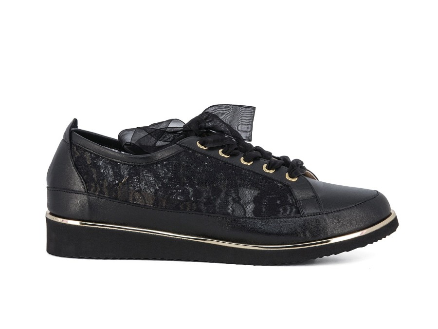 Woman CHARLES COOPER Lace-Ups | Avalee Black | Peter Sheppard Footwear