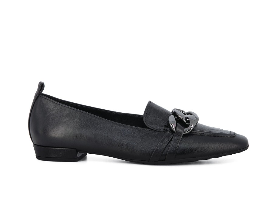 Woman HOGL Ballerina Flats | Halt Black | Peter Sheppard Footwear