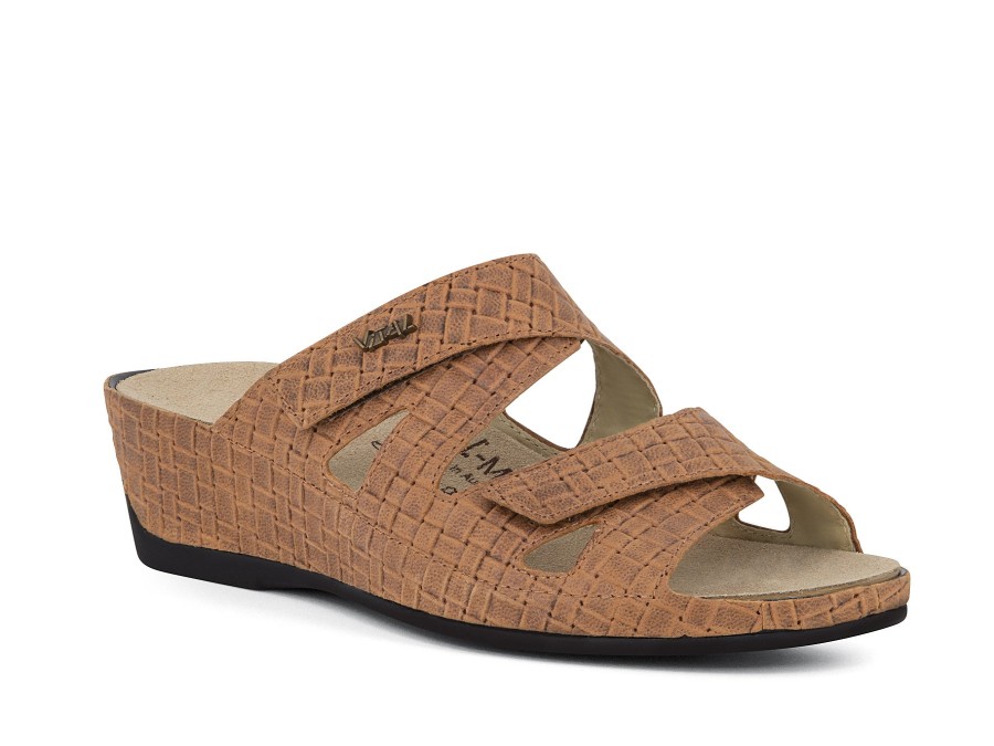 Woman VITAL Wedges | 4103 Tan | Peter Sheppard Footwear