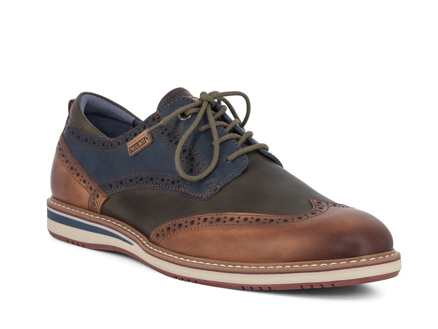 Man PIKOLINOS Lace-Ups | M1T-4191 C1 Brown Multi | Peter Sheppard Footwear