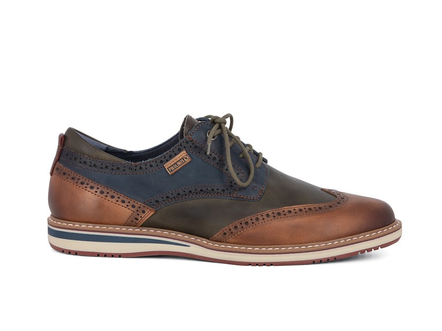 Man PIKOLINOS Lace-Ups | M1T-4191 C1 Brown Multi | Peter Sheppard Footwear