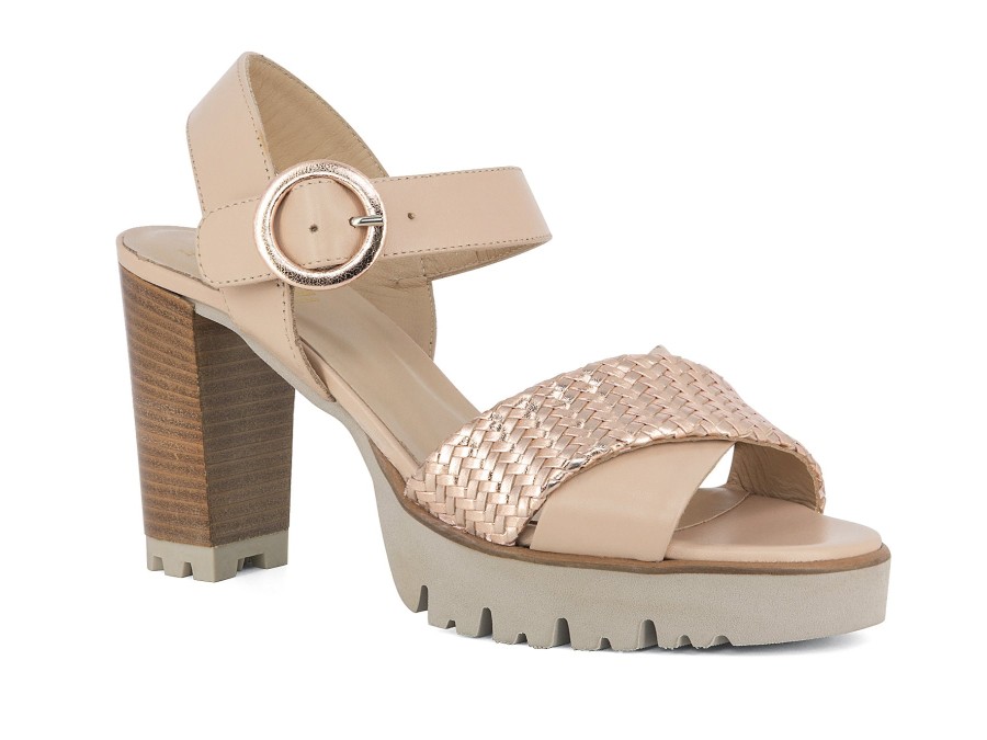 Woman LUCA GROSSI Sandals | Litsa Blush~Rose | Peter Sheppard Footwear