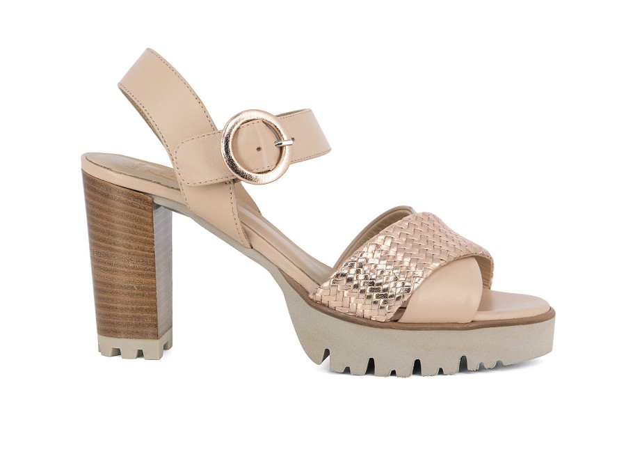 Woman LUCA GROSSI Sandals | Litsa Blush~Rose | Peter Sheppard Footwear