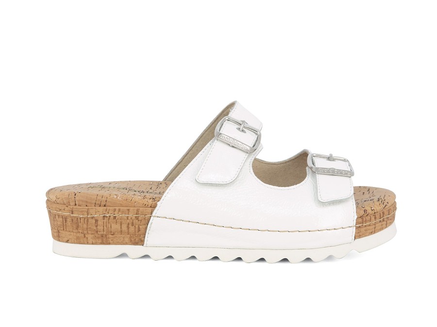 Woman WALDLAUFER Slides | Wilsona White | Peter Sheppard Footwear