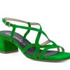 Woman LE GAZZELLE Heels | London 2 Emerald By Le Gazzelle | London 2 Emerald Suede Heels | Peter Sheppard Footwear