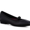 Woman MUNRO Ballerina Flats | Tina-M Black | Peter Sheppard Footwear