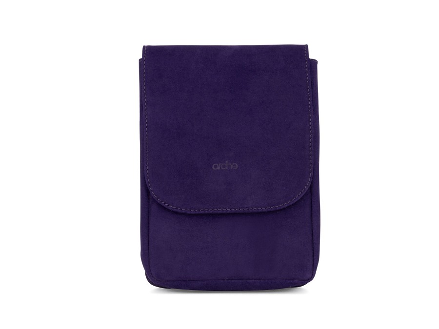 Woman ARCHE Handbags & Wallets | Adily Hb Purple Nub | Peter Sheppard Footwear