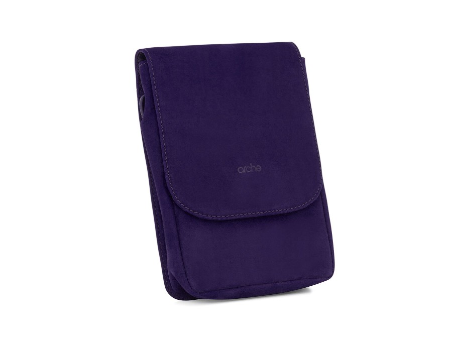 Woman ARCHE Handbags & Wallets | Adily Hb Purple Nub | Peter Sheppard Footwear