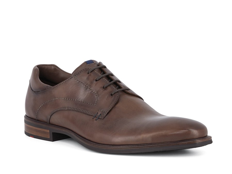 Man LLOYD Lace-Ups | Milan 3 Cognac | Peter Sheppard Footwear