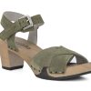 Woman SOFTCLOX Heels | Rebekka Khaki | Peter Sheppard Footwear