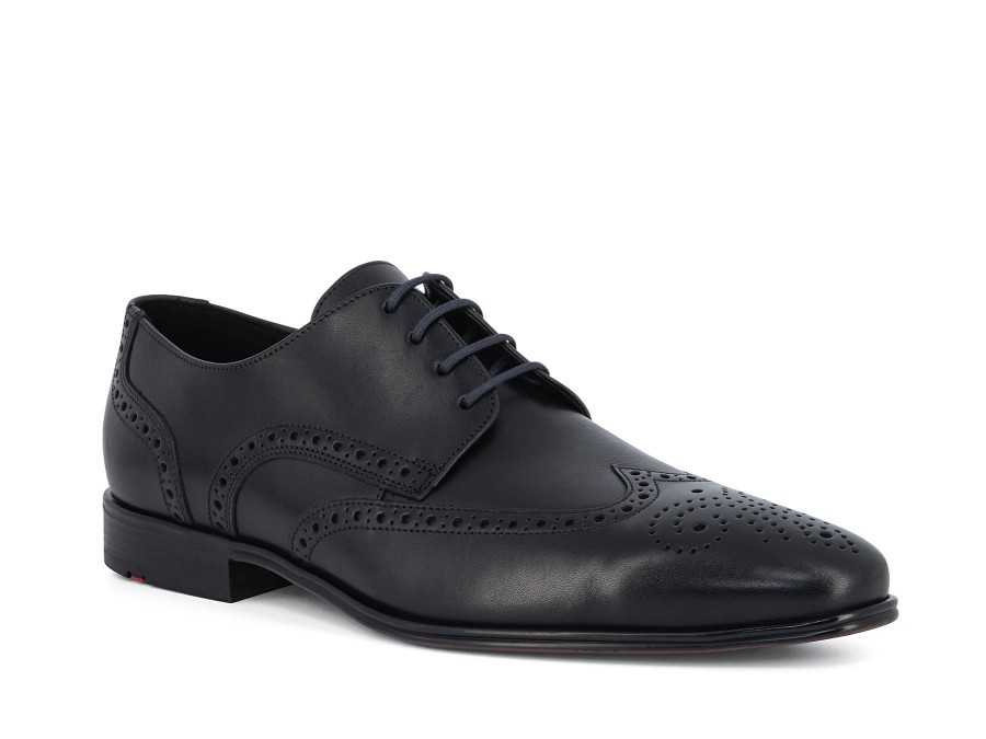 Man LLOYD Lace-Ups | Morton Black | Peter Sheppard Footwear