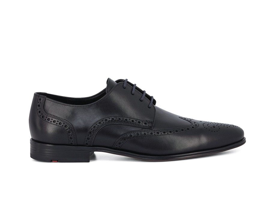 Man LLOYD Lace-Ups | Morton Black | Peter Sheppard Footwear