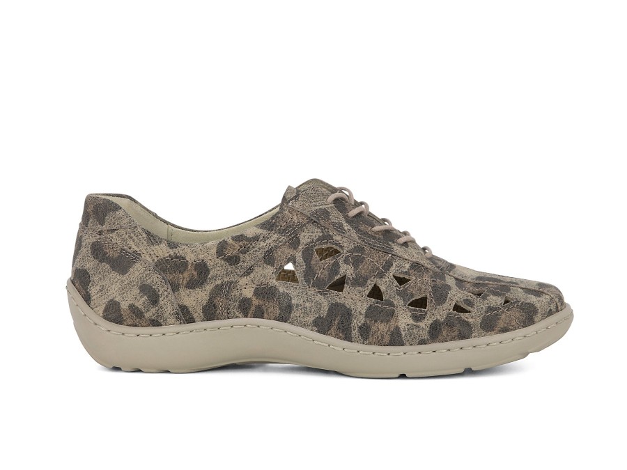 Woman WALDLAUFER Lace-Ups | Wallert Leopard | Peter Sheppard Footwear