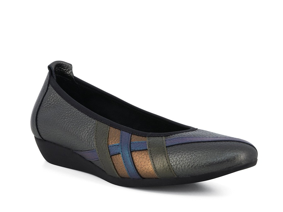 Woman ARCHE Ballerina Flats | Onyter Multi Metallic | Peter Sheppard Footwear