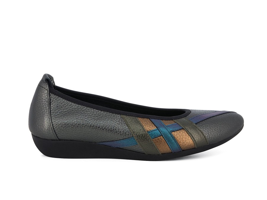 Woman ARCHE Ballerina Flats | Onyter Multi Metallic | Peter Sheppard Footwear