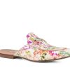 Woman LOGGIA Slides | Lumley Pink Multi | Peter Sheppard Footwear