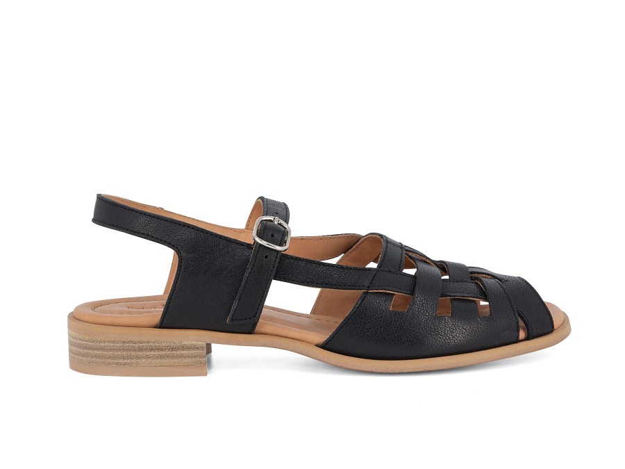 Woman NAGUISA Sandals | Nancy 2 Black | Peter Sheppard Footwear