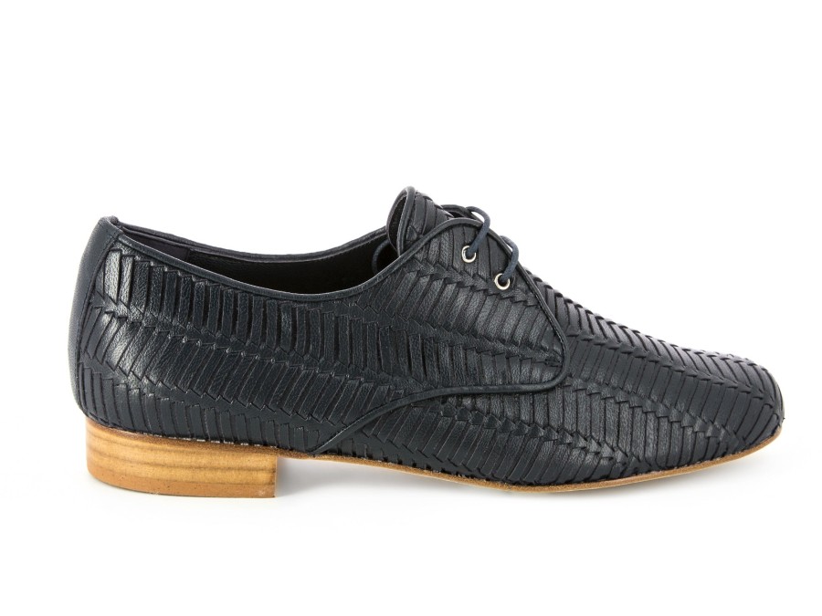 Woman NAGUISA Lace-Ups | Geria Navy | Peter Sheppard Footwear