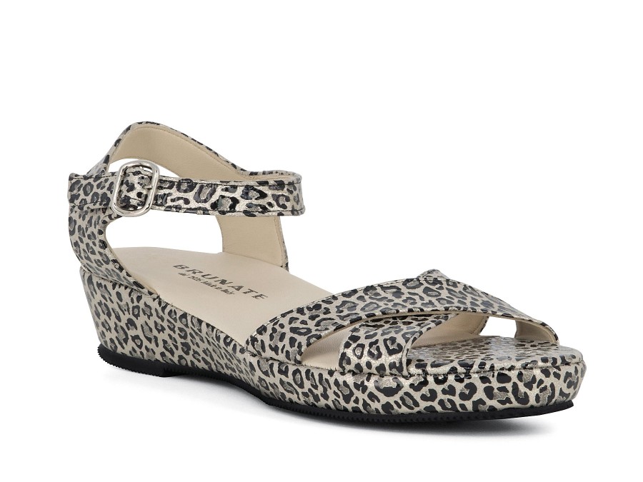 Woman BRUNATE Sandals | Bobbo Leopard | Peter Sheppard Footwear