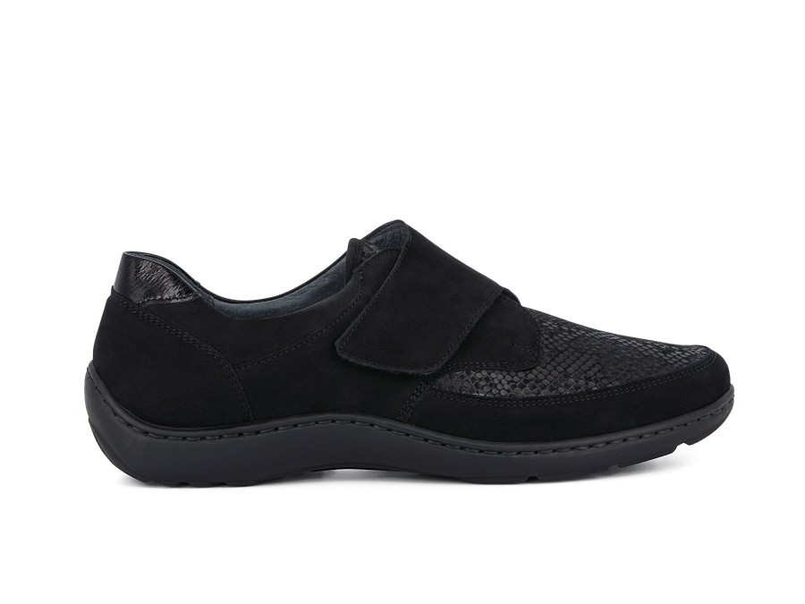 Woman WALDLAUFER Slip-Ons | Wedlin Black | Peter Sheppard Footwear