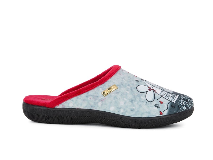 Woman SUSIMODA Slippers | Sylvester Grey | Peter Sheppard Footwear